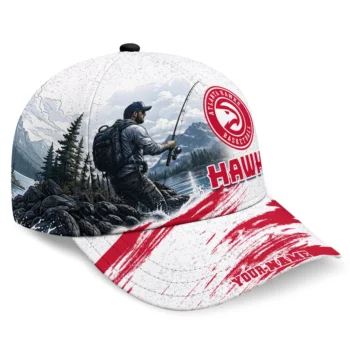 Atlanta Hawks Cap - Customized Photo Realistic Red White