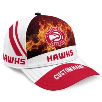 Atlanta Hawks Cap - Personalized Blazing Fire Red