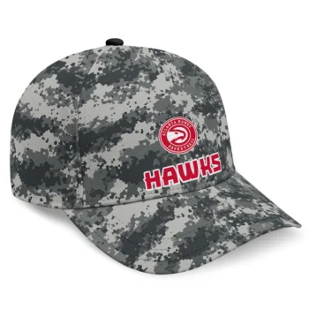 Atlanta Hawks Cap - Personalized Digital Camo Gray