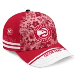 atlanta-hawks-cap-personalized-tropical-floral-red-best-selling.webp