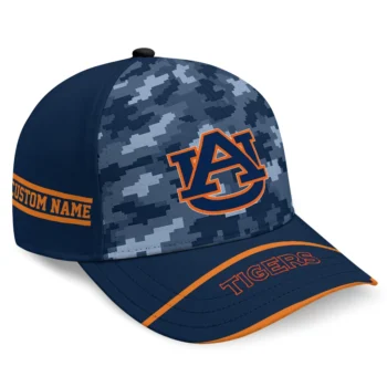 Auburn Tigers Cap - Customized Pixel Camo Navy Blue