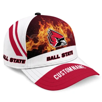 Ball State Cardinals Cap - Customized Blazing Fire Red