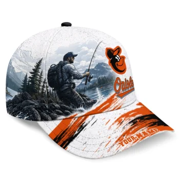 Baltimore Orioles Cap - Customized Photo Realistic Orange White