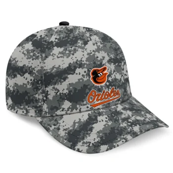 Baltimore Orioles Cap - Personalized Digital Camo Gray