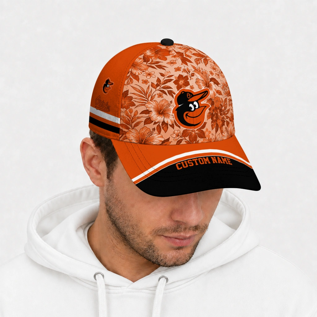 baltimore-orioles-cap-personalized-tropical-floral-orange-new-arrival.webp