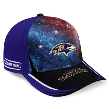 Baltimore Ravens Cap - Customized Galaxy Nebula Purple