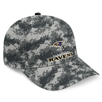Baltimore Ravens Cap - Personalized Digital Camo Gray
