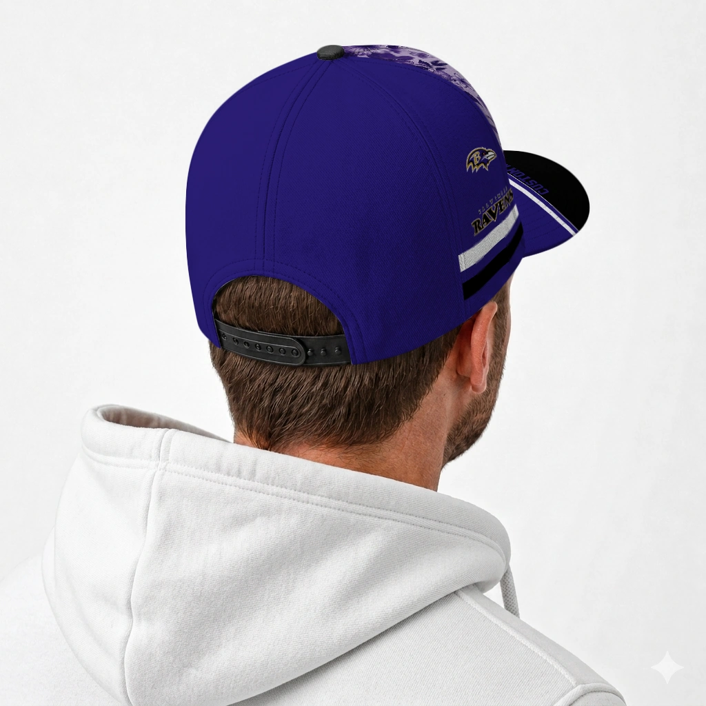 baltimore-ravens-cap-personalized-tropical-floral-purple-latest-model.webp