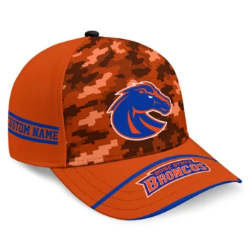 Boise State Broncos Cap - Custom Pixel Camo Orange