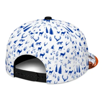 boise state broncos cap custom toile pattern orange white fashion forward