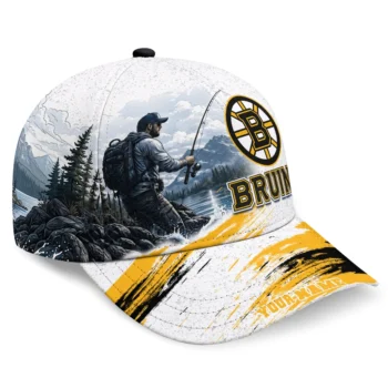 Boston Bruins Cap - Custom Photo Realistic Gold White