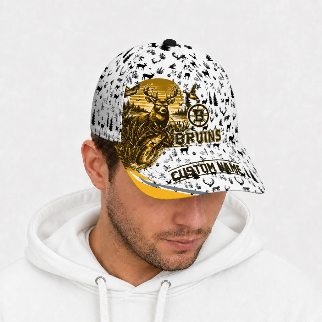 boston-bruins-cap-custom-toile-pattern-gold-white-new-arrival.webp