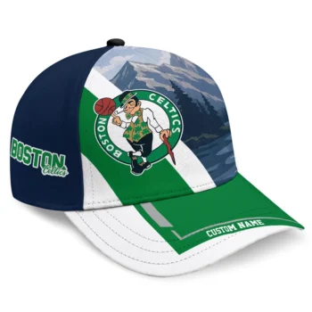 Boston Celtics Cap - Custom Diagonal Slash Green