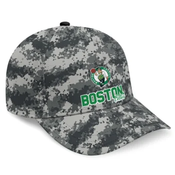 Boston Celtics Cap - Custom Digital Camo Gray