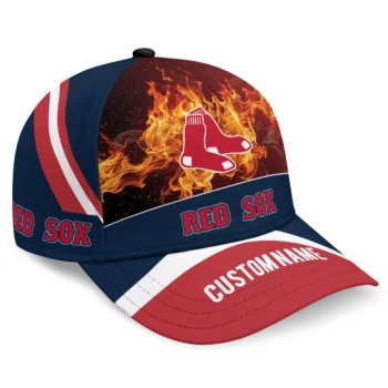 Boston Red Sox Cap - Custom Blazing Fire Red