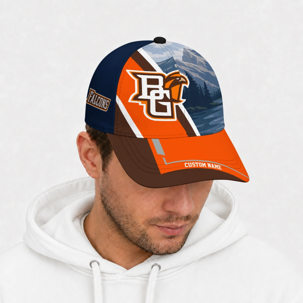 bowling-green-falcons-cap-custom-diagonal-slash-orange-new-arrival.webp