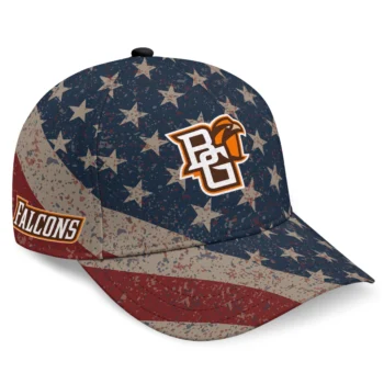 Bowling Green Falcons Cap - Custom Distressed Stars Navy