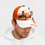 bowling-green-falcons-cap-custom-flat-illustration-orange-white-best-selling.webp