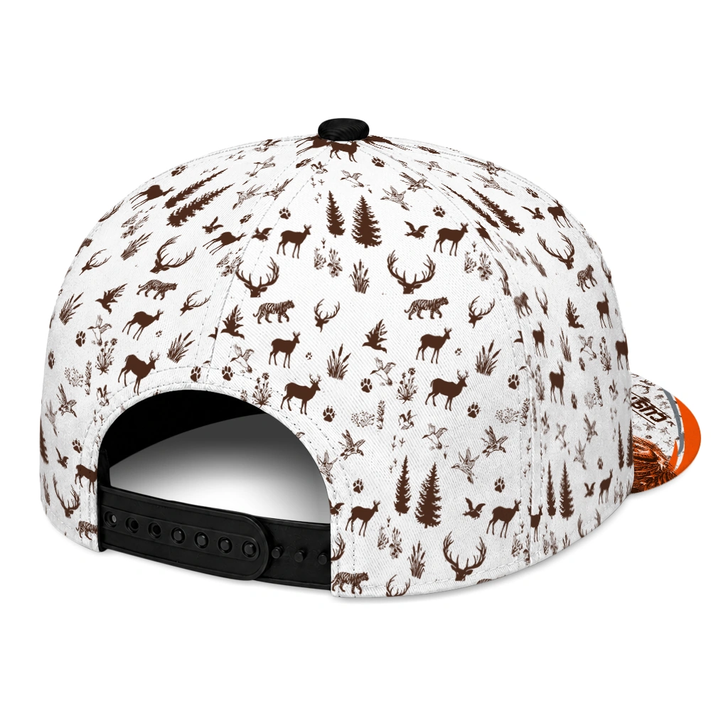 bowling-green-falcons-cap-custom-toile-pattern-orange-white-fashion-forward.webp