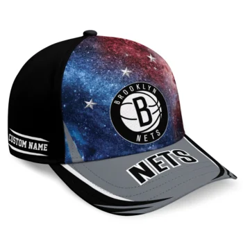 Brooklyn Nets Cap - Custom Galaxy Nebula Black