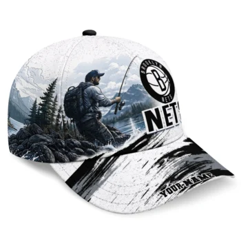 Brooklyn Nets Cap - Custom Photo Realistic Black White