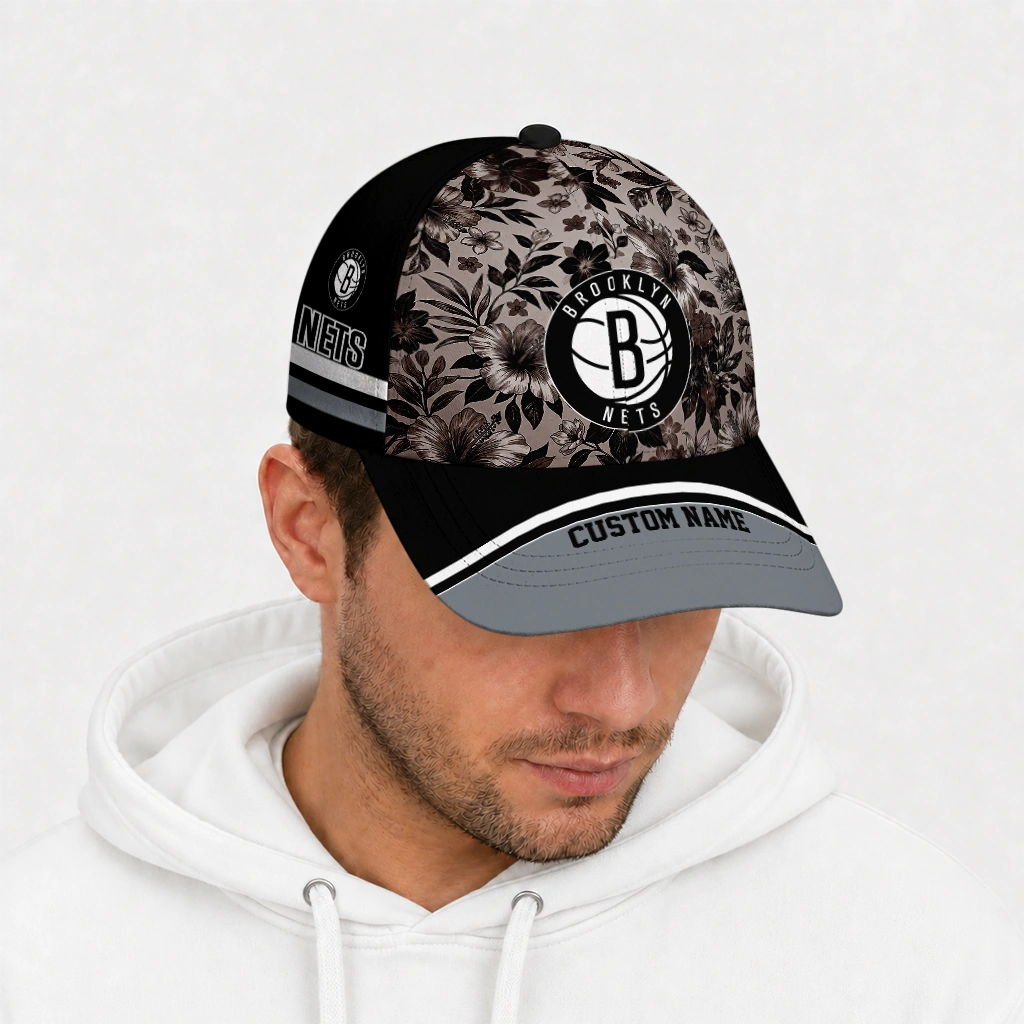 brooklyn-nets-cap-customized-tropical-floral-black-new-arrival.webp