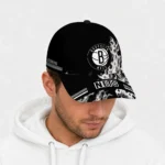 brooklyn-nets-cap-personalized-smoke-flames-black-best-selling.webp