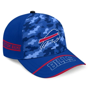 Buffalo Bills Cap - Personalized Pixel Camo Blue