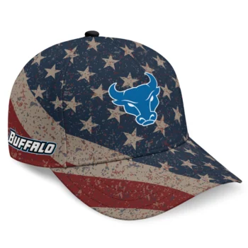 Buffalo Bulls Cap - Personalized Distressed Stars Navy