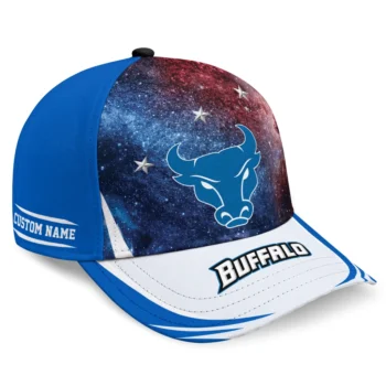 Buffalo Bulls Cap - Personalized Galaxy Nebula Royal Blue