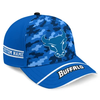 Buffalo Bulls Cap - Personalized Pixel Camo Royal Blue