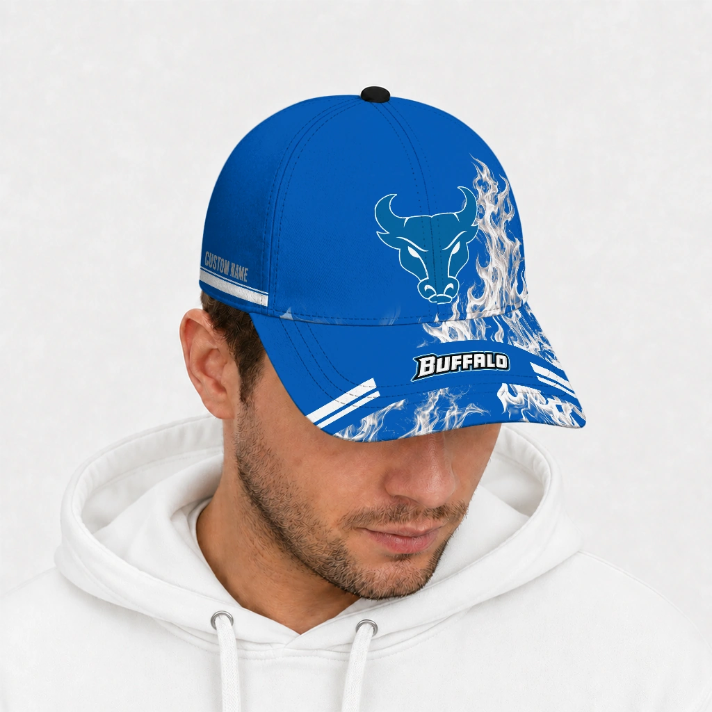 buffalo-bulls-cap-personalized-smoke-flames-royal-blue-new-arrival.webp