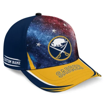 Buffalo Sabres Cap - Customized Galaxy Nebula Navy Blue