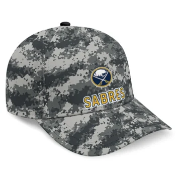 Buffalo Sabres Cap - Personalized Digital Camo Gray