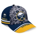 buffalo-sabres-cap-personalized-tropical-floral-navy-blue-best-selling.webp