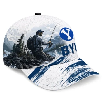BYU Cougars Cap - Customized Photo Realistic Blue White