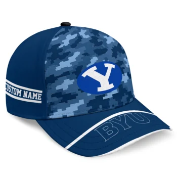 BYU Cougars Cap - Customized Pixel Camo Blue