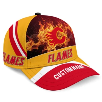 Calgary Flames Cap - Custom Blazing Fire Red