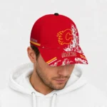 calgary-flames-cap-customized-smoke-flames-red-best-selling.webp