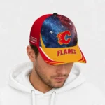 calgary-flames-cap-personalized-galaxy-nebula-red-best-selling.webp