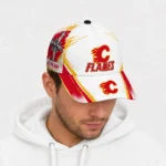 calgary-flames-cap-personalized-grunge-cross-red-white-best-selling.webp