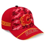 calgary-flames-cap-personalized-pixel-camo-red-best-selling.webp