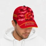 calgary-flames-cap-personalized-pixel-camo-red-best-selling.webp