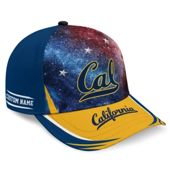 California Golden Bears Cap - Personalized Galaxy Nebula Blue