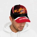 carolina-hurricanes-cap-customized-blazing-fire-red-best-selling.webp