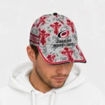 carolina-hurricanes-cap-personalized-damask-pattern-red-white-best-selling.webp