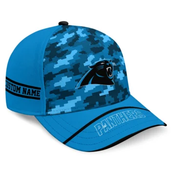 Carolina Panthers Cap - Custom Pixel Camo Blue