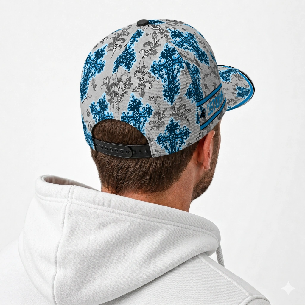 carolina-panthers-cap-personalized-damask-pattern-blue-white-latest-model.webp