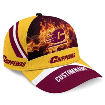 Central Michigan Chippewas Cap - Custom Blazing Fire Maroon