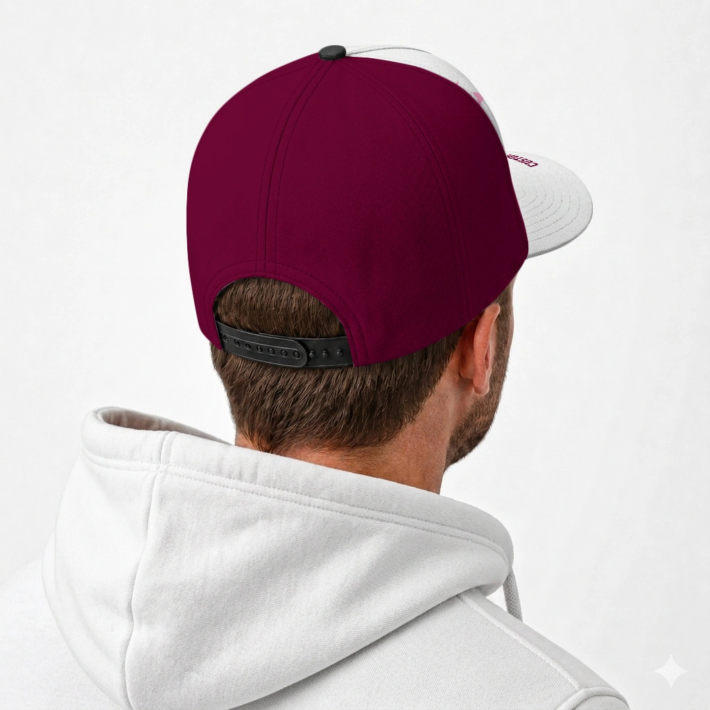 central-michigan-chippewas-cap-custom-flat-illustration-maroon-white-latest-model.webp